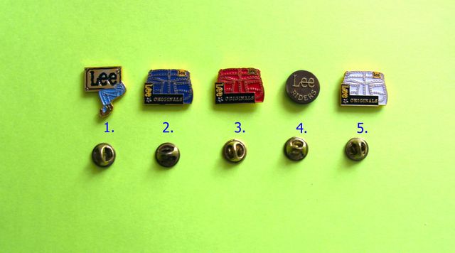 Lee pins – przypinki  5 sztuk