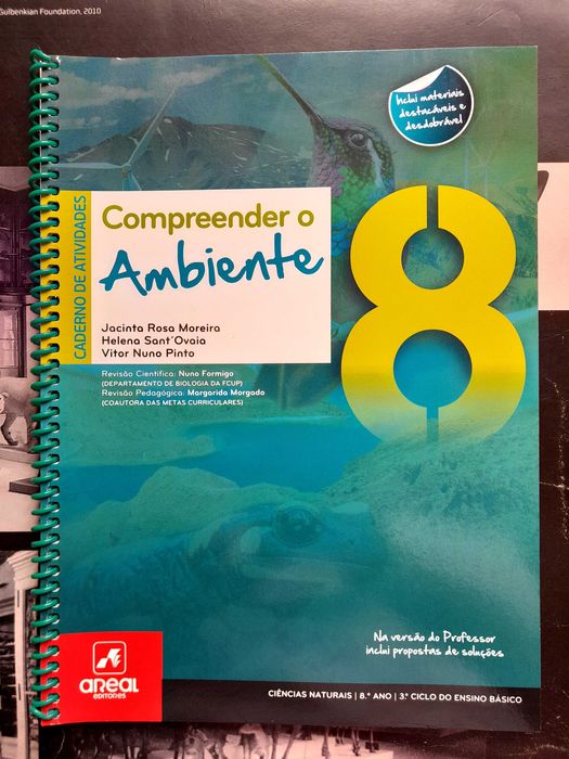 Caderno de Atividades (V. Professor) Ciências Naturais 8⁰ Ano - NOVO!