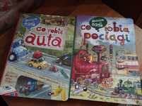 2 x książka dla dzieci: Co robią auta, Co robią pociągi, stan idealny