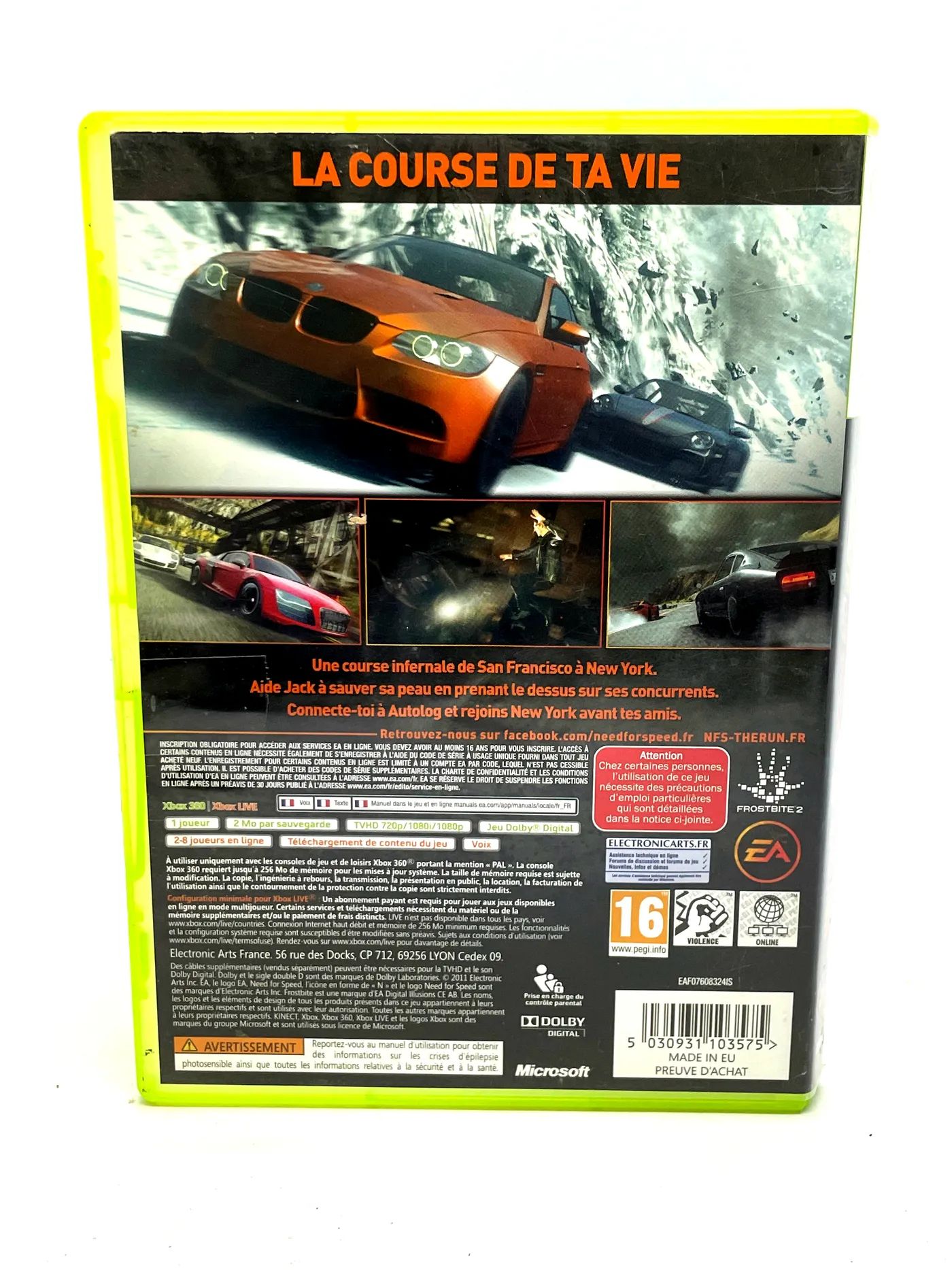 Need for Speed The Run Xbox 360 Po Angielsku