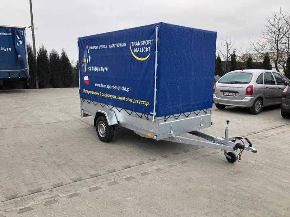 Wynajem przyczep, przyczepka DMC 750kg KAT. B + najazdy do 1200kg