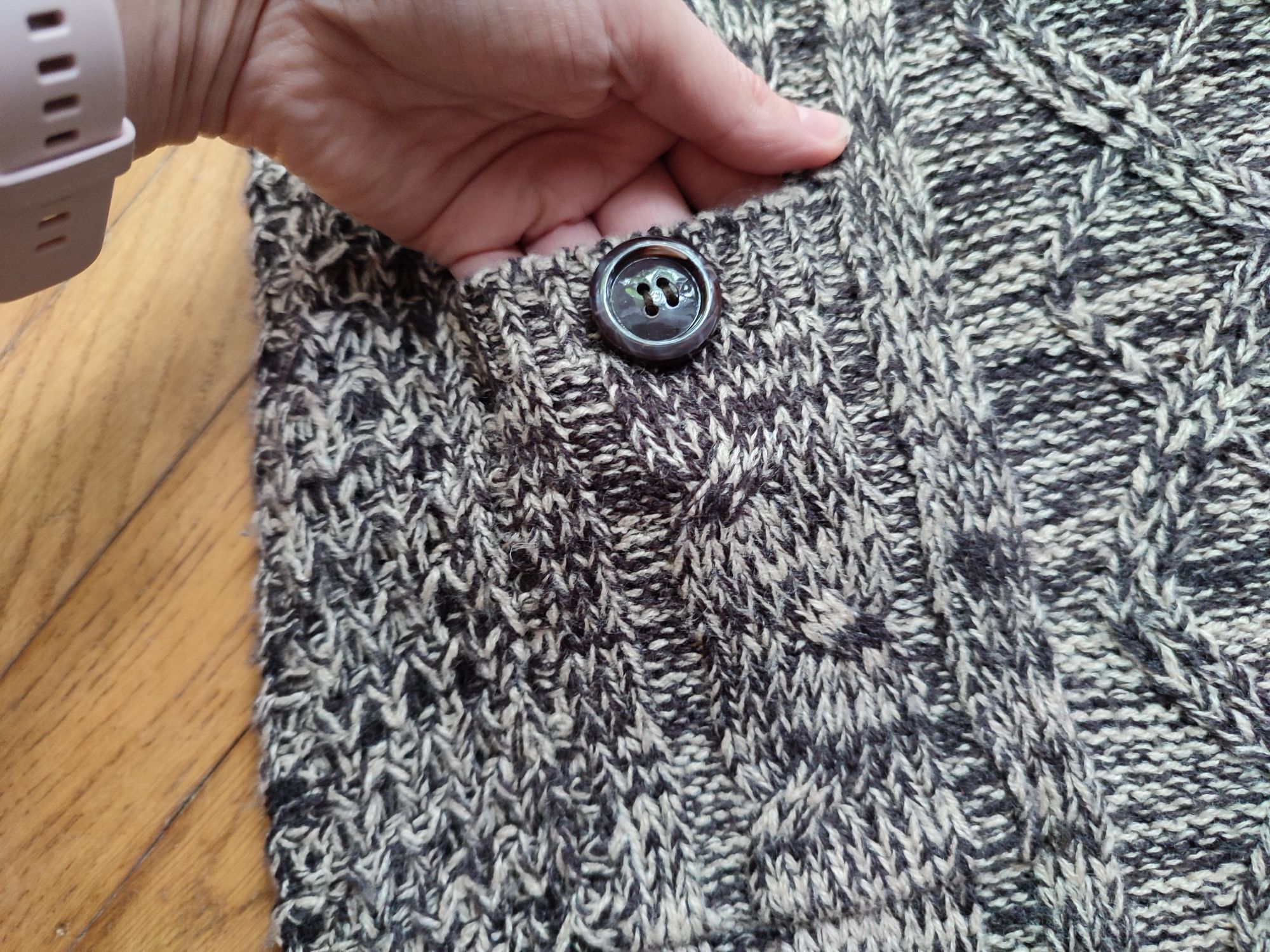 USA tunika sweterek sukienka S sweter z kieszeniami