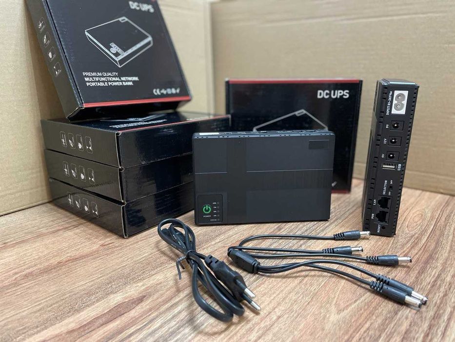 Міні дбж DC UPS DC1018P з АКБ (ДБЖ, для роутера та оптичного модему) .