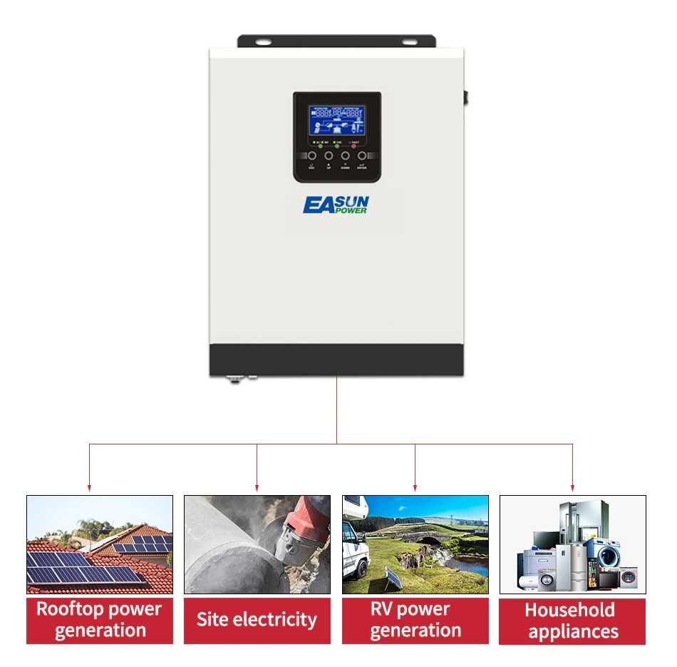 Inwerter hybrydowy solarny off-grid EASUN 5KVA-48V