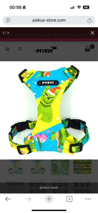 Szelki bezuciskowe psikus grinch psiąt nie będzie