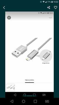 Unitek Kabel USB 2.0 -  2w1 micro USB i Lightning 1,5m