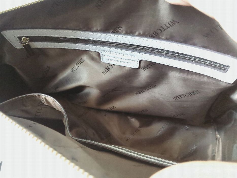 WITTCHEN shopperka szara torebka gołębia długie uszy na ramię pojemna