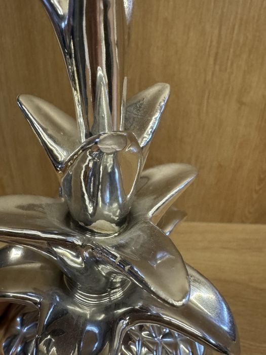 Ananas srebrny glamour ze szklanymi kamyczkami Home&you