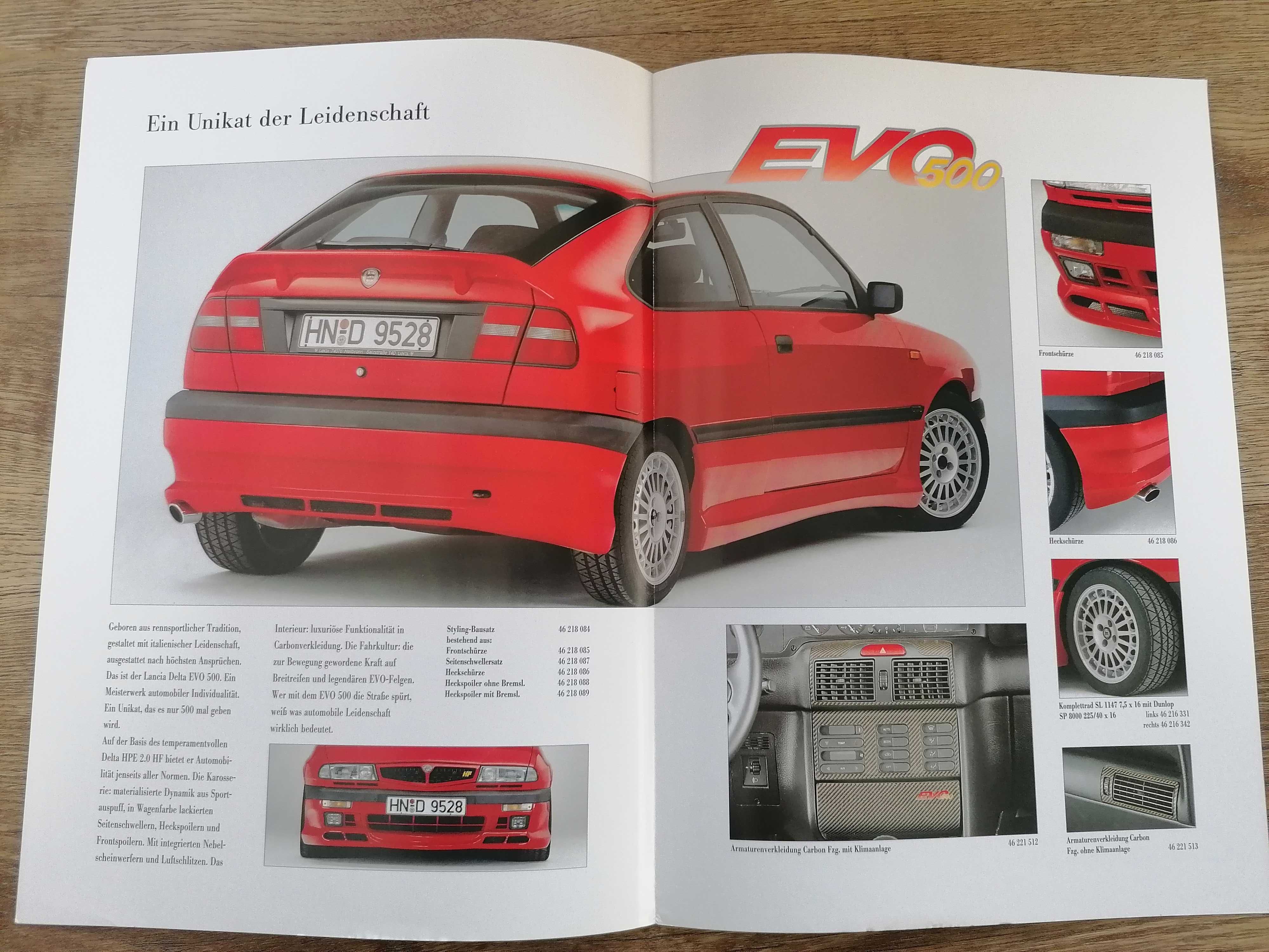 Prospekt Lancia HPE EVO 500