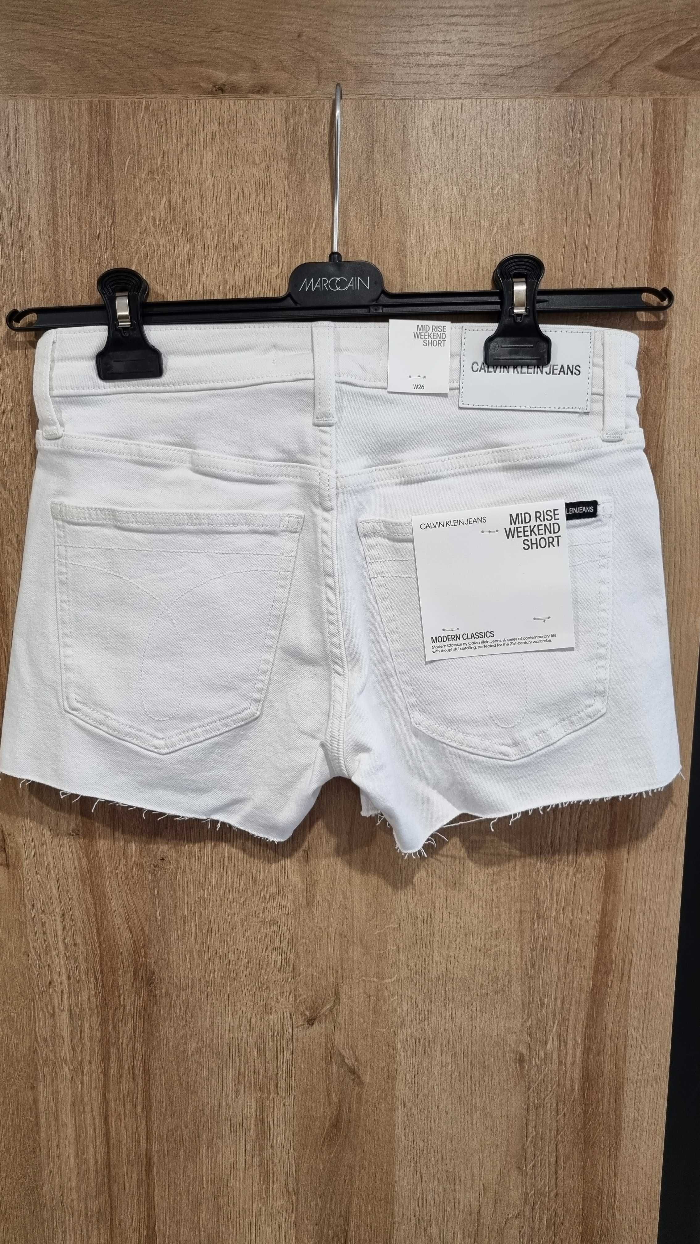 Szorty jeansowe CKJ Calvin Klein Jeans białe
