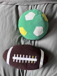 Pluszak pluszowa  maskotka piłka piłki zestaw 2 szt rugby nożna