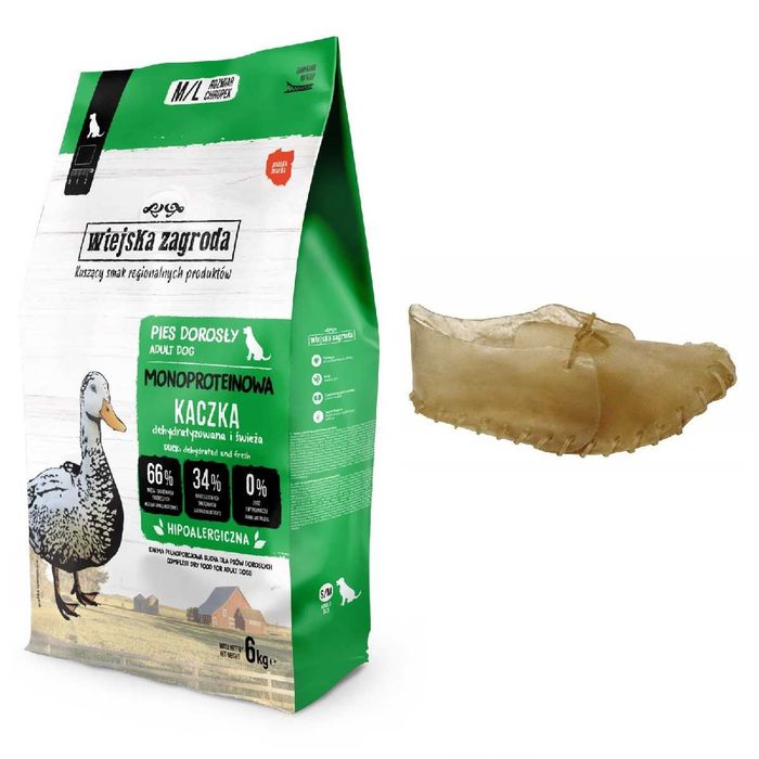 Wiejska Zagroda Adult Monoproteinowa z kaczką 6 kg