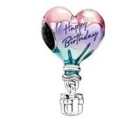 Charms Urodzinowe balony urodziny balon do Pandora srebro 925