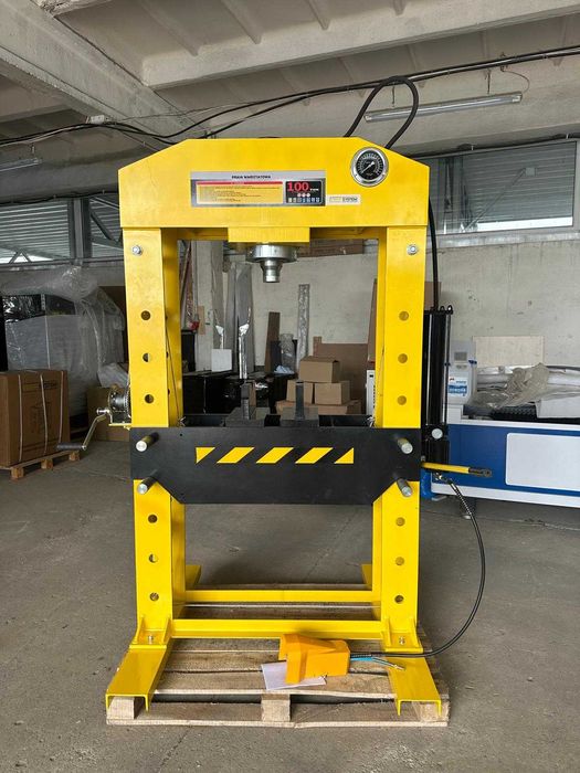 Prasa Warsztatowa Hydrauliczna 100T Spawana Konstrukcja Powystaowa