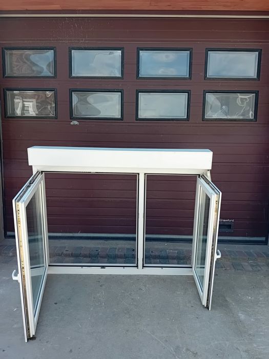 Okna z roletą zewnętrzną 173x140 pcv plastikowe okno DOWÓZ CAŁY KRAJ