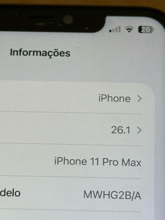 Iphone 11 pro max 64gb dourado ios 26 desbloqueado(ACEITO RETOMA)