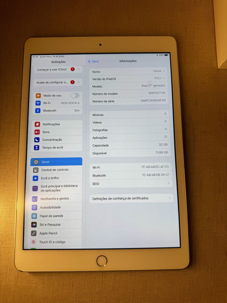 Ipad 7th -32gb wifi