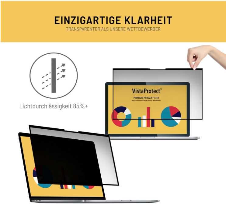 VistaProcect Filtr prywatności, chroniący przed niebieskim światłem