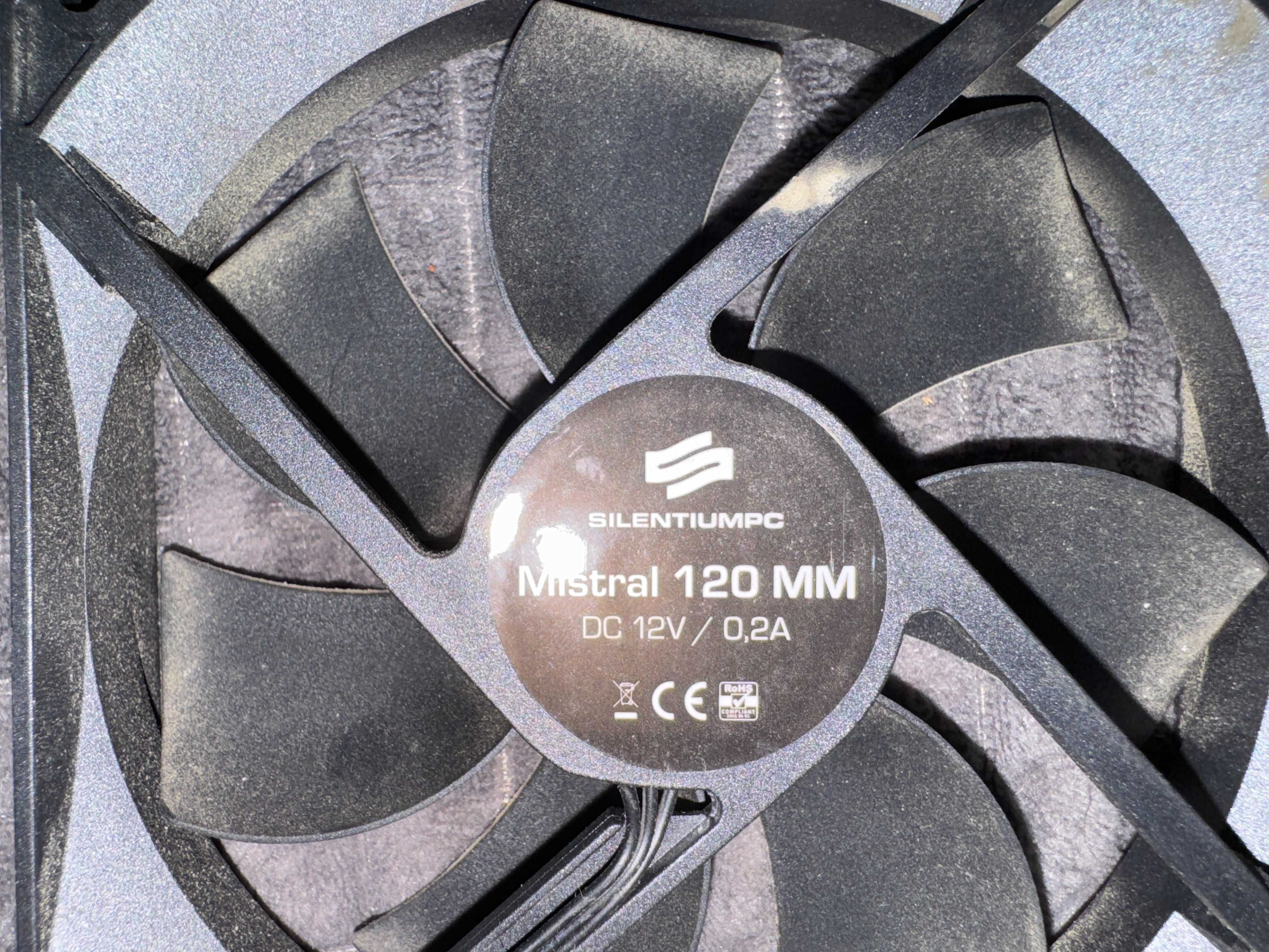 SilentiumPC Mistral 120mm wentylatory Chłodzenie używane