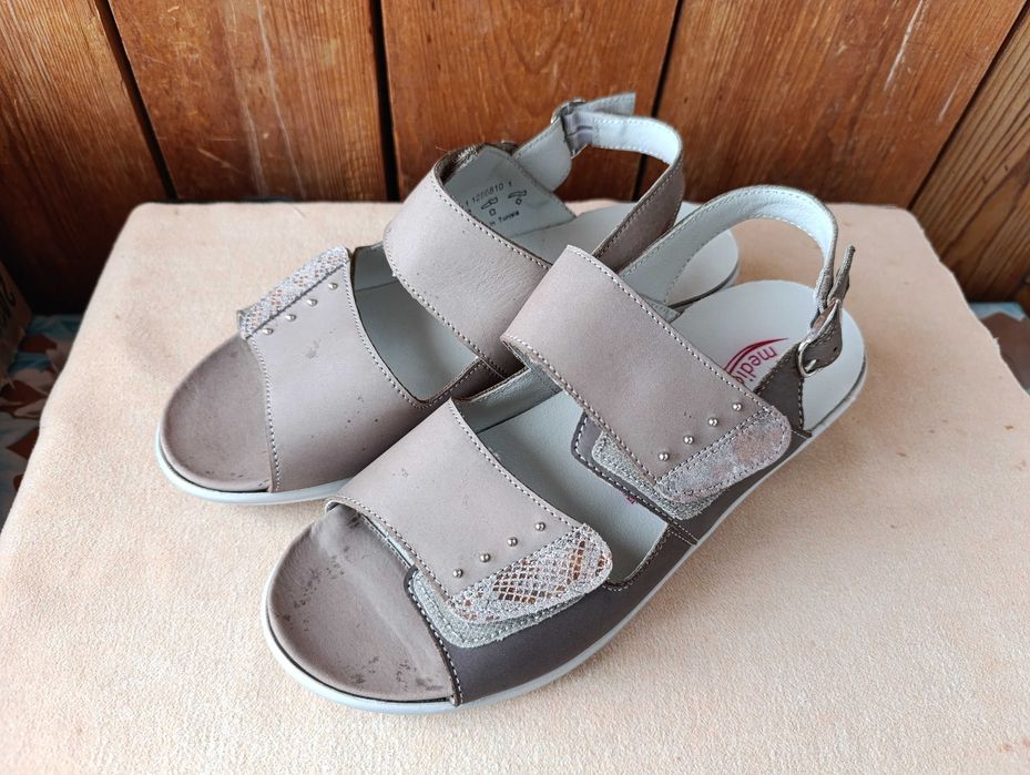 Medicus, Дёшево ортопедические, кожаные, Сандали, размер +/- 39-40