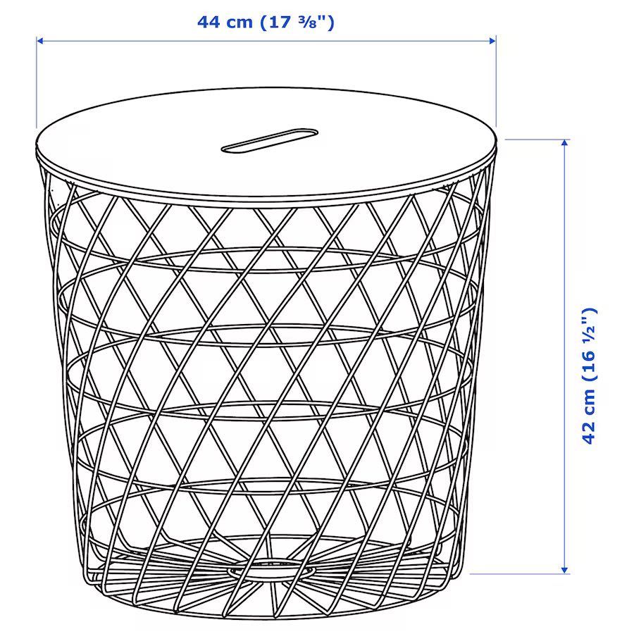 Mesa de arrumação KVISTBRO IKEA - Branco