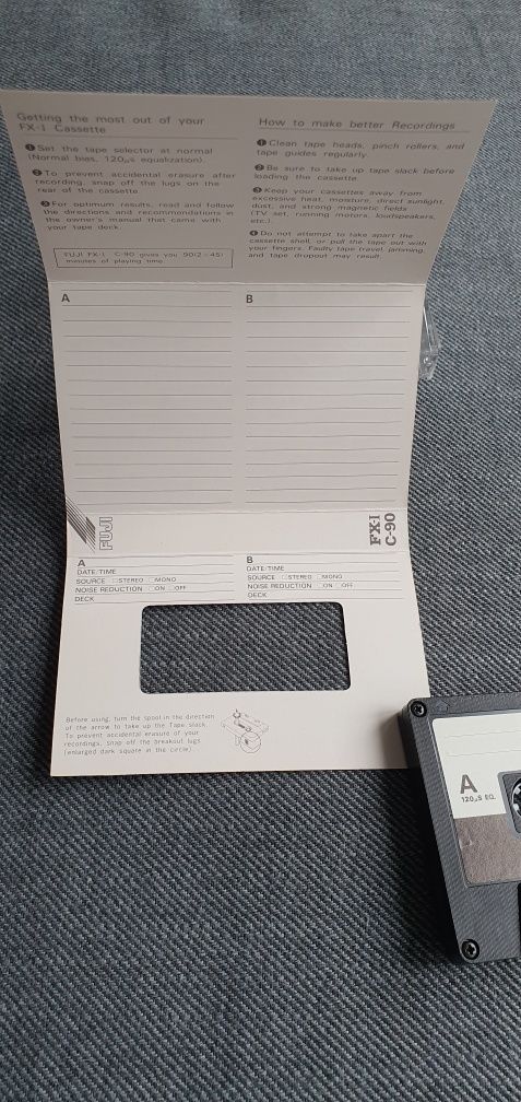 Kaseta FUJI FX-I C90 Unikatowa!