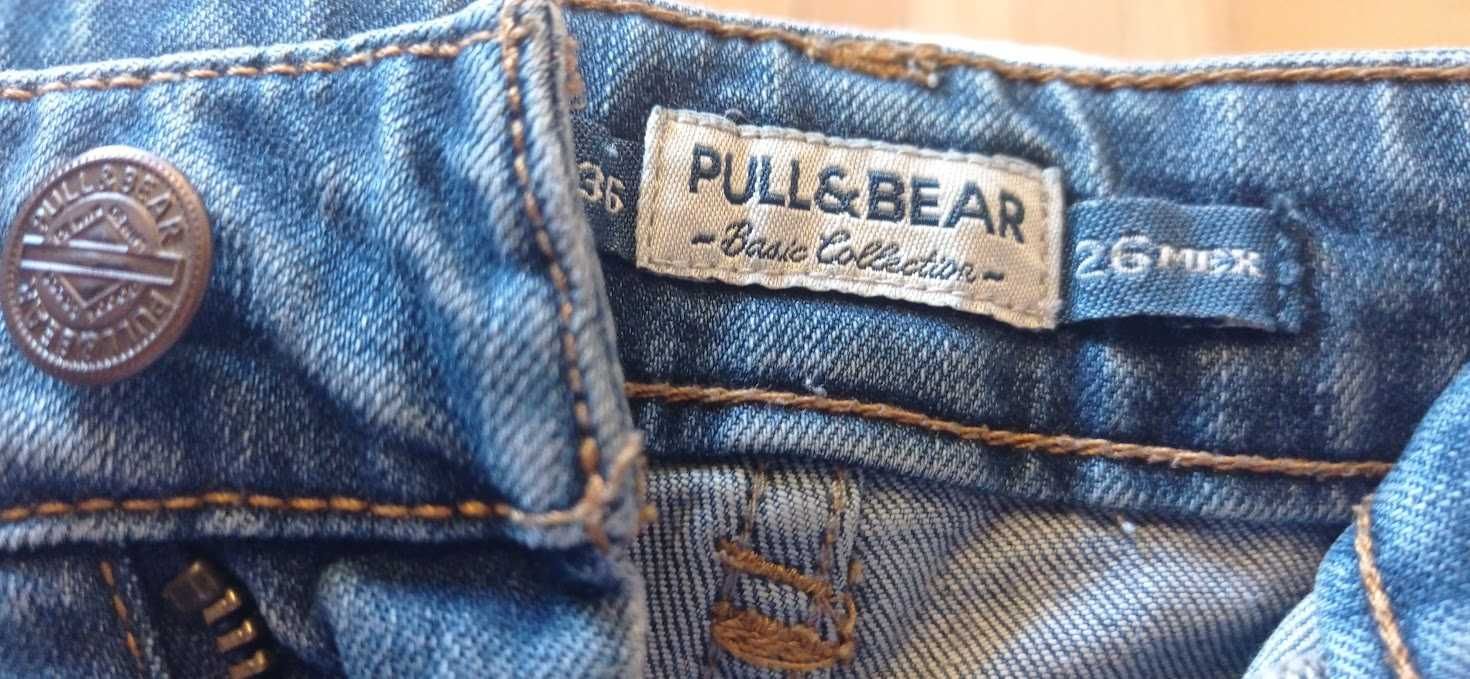 szorty, spodenki dżinsowe tzw. podarte ,Pull$Bear