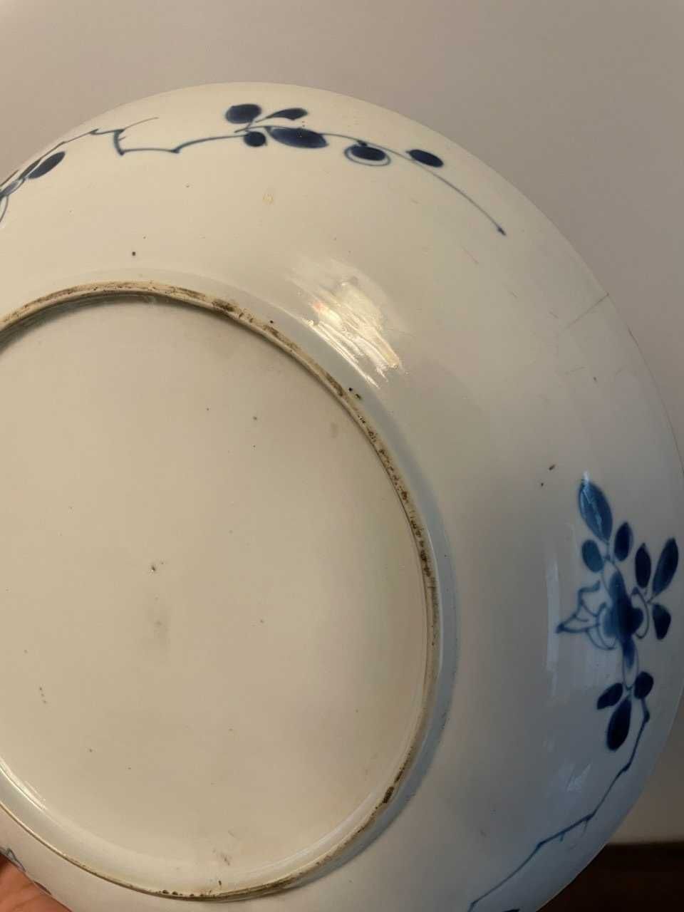 Grande e raro parto em porcelana da China Azul e branco Séc. XVIII