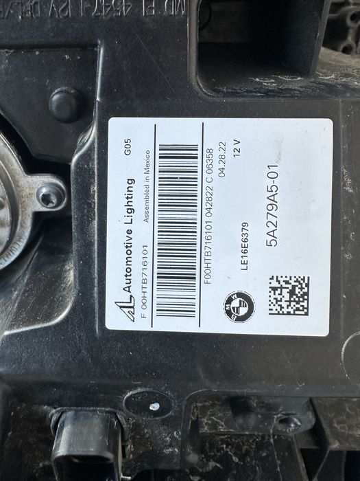 Bmw g05 фара левая lazer под ремонт