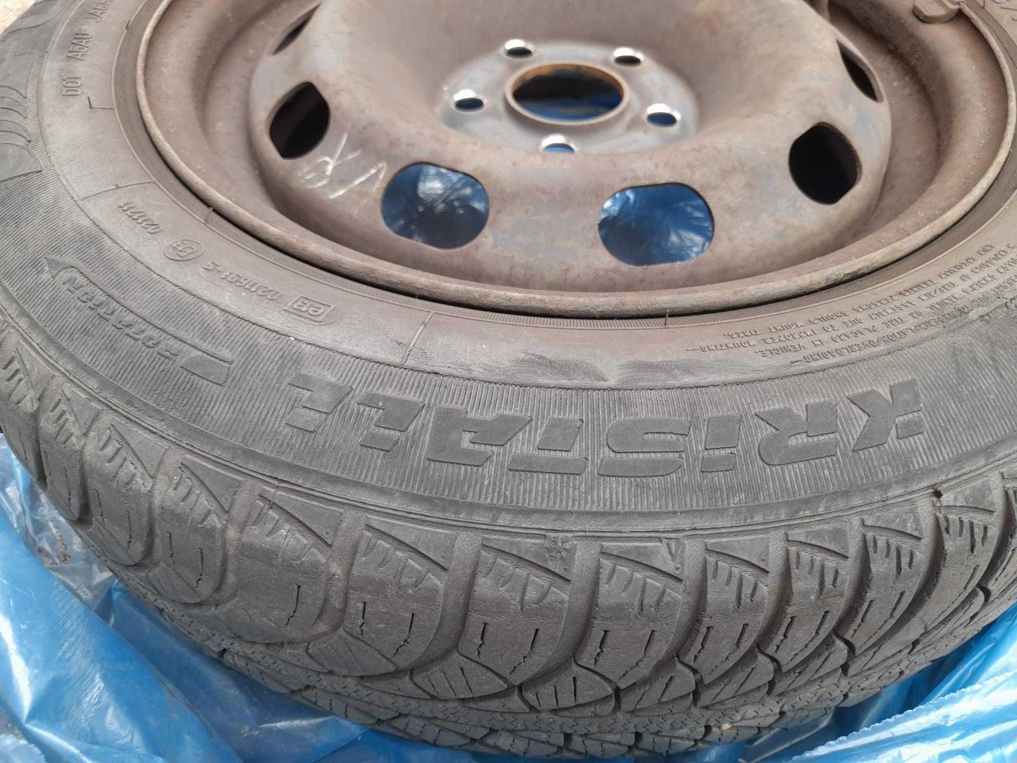 Felgi plus opony zimowe Fulda VW Polo 5x100 14 cali  (kpl 4szt)