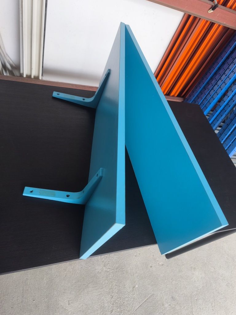 2 Prateleiras Quarto Criança Azul - 75x28cm