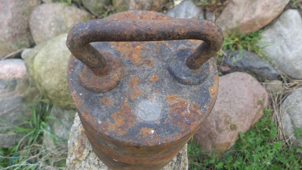 Kotwica ciężarek Stary odważnik 20kg z prl-u sygnowany  kotwica