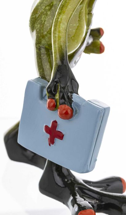 Figurka żaba pielęgniarka lekarz na prezent