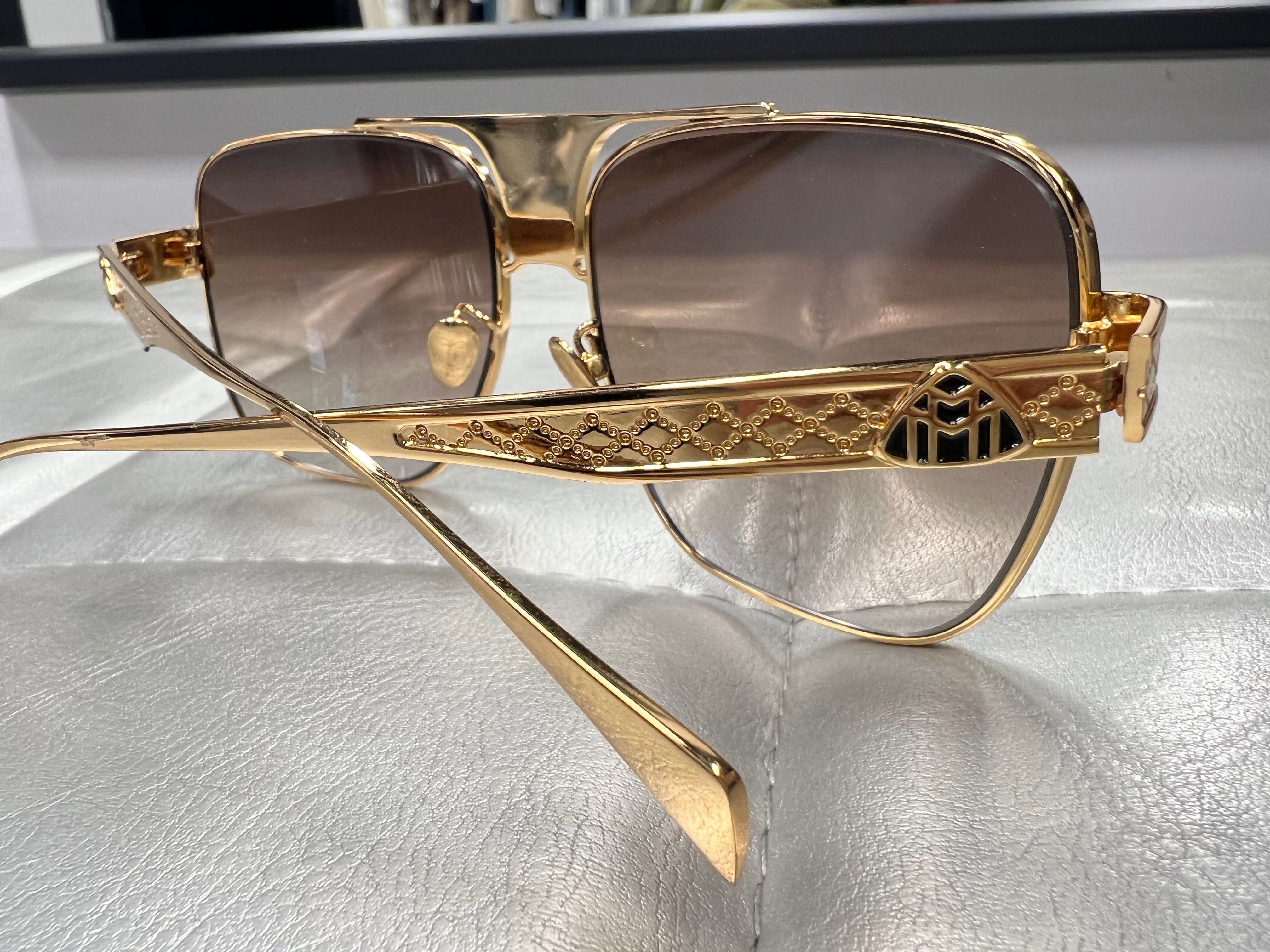 Okulary przeciwsłoneczne Maybach dita gold