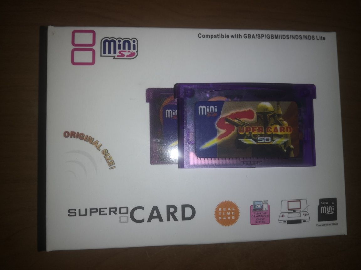 Game boy advance super card SD Nagrywarka gba / ds