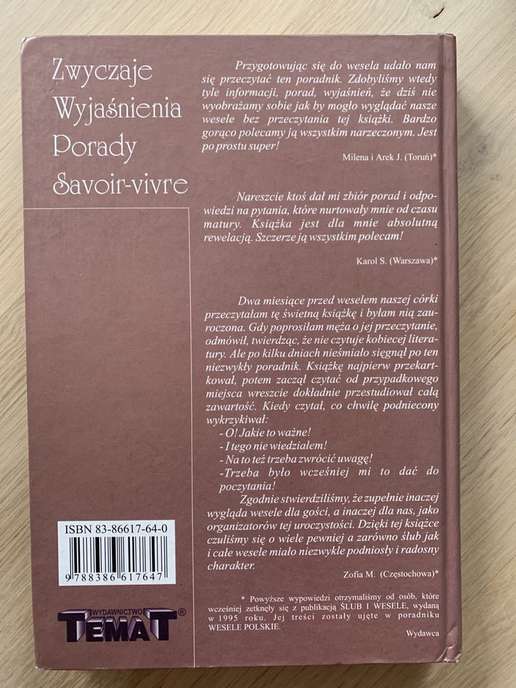 „Wesele polskie. Zwyczaje, wyjaśnienia, porady, savoir-vivre”