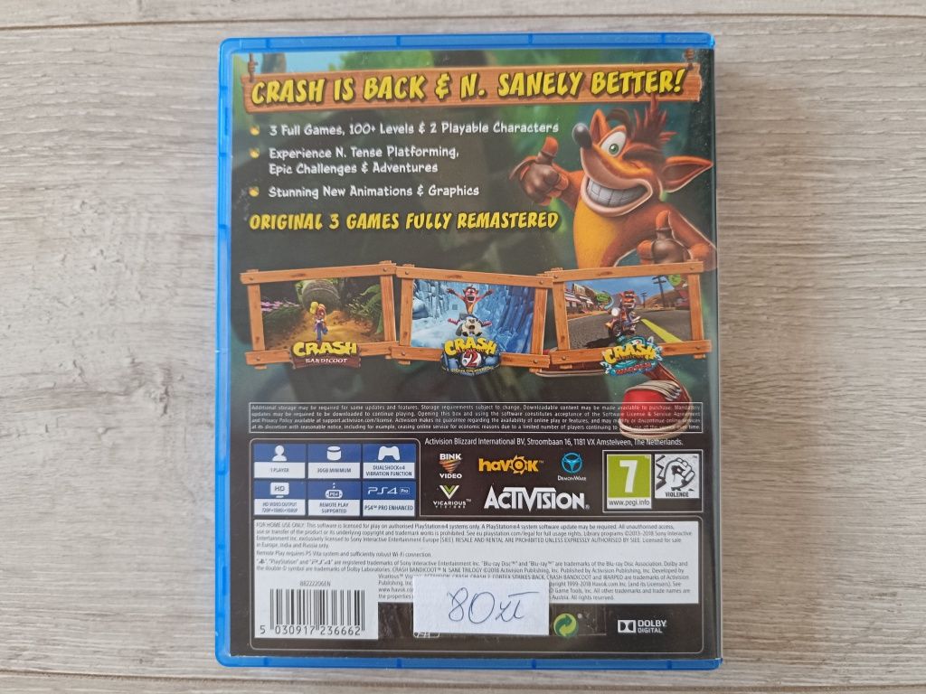 Gra PS4 - Crash Bandlcoot N Sane Trilogy 3