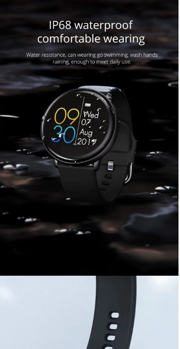Smart Watch COLMI SKY2 inteligentny zegarek IP68 wodoodporny,