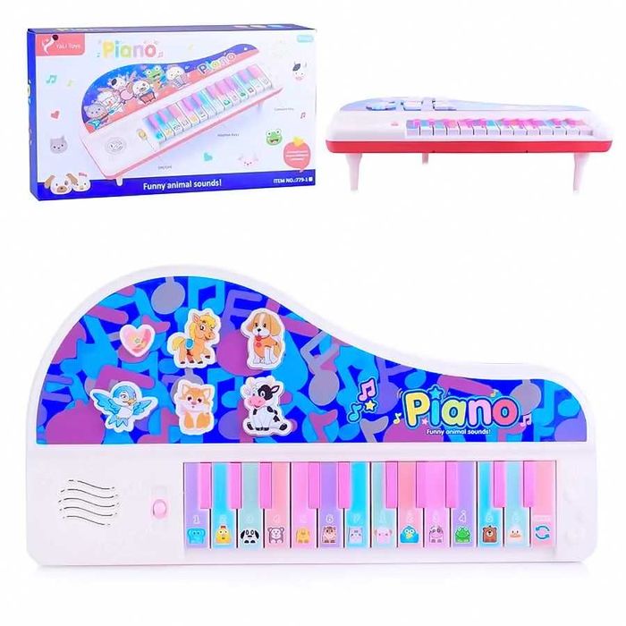 Pianino muzyczne dla dzieci niebieskie