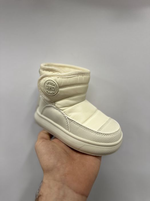 Дутіки дитячі зимові на овчині 21-26, черевики ботинки угги дутики