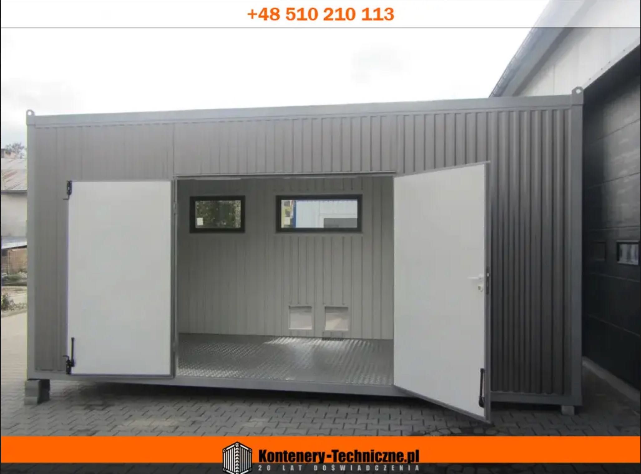 Kontener Dwumodułowy Przepompownia Przeciwpożarowa 5,0m X 5,0m X 2,8m