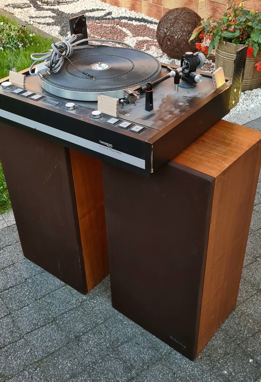 Gramofon thorens td126 wzmacniacz tandberg tr2045 glosniki cabasse