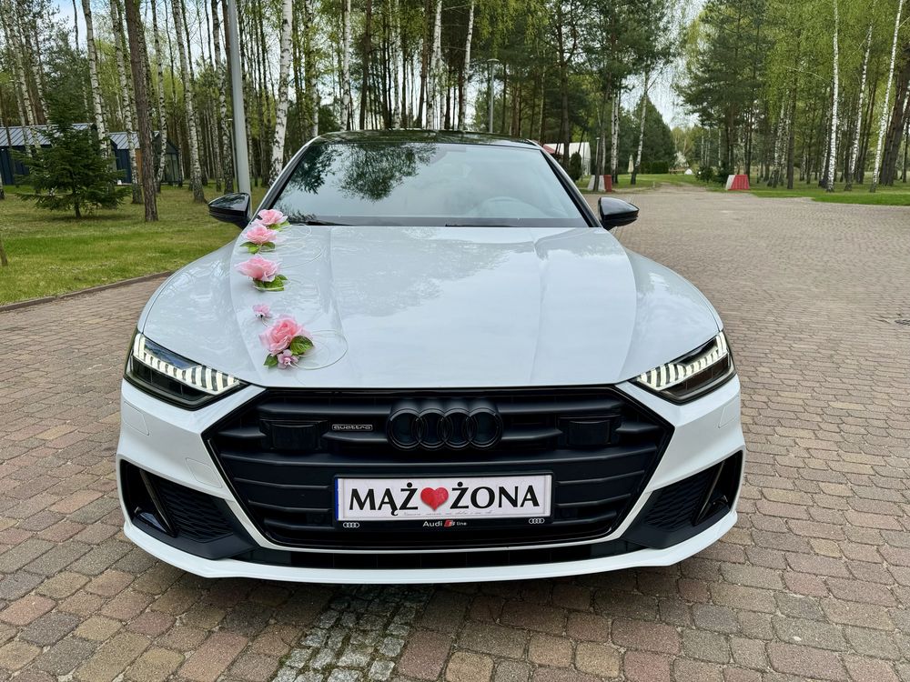 Nowe Białe Audi A7 - Auto do Ślubu Wesela