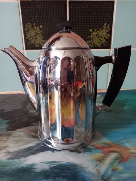 Кофейник, чайник, заварник СССР Кольчугино латунь