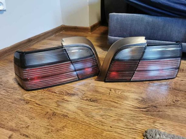 Lampy tylne tył BMW E36 Coupe cabrio smoke smoked MHW dymione DEPO