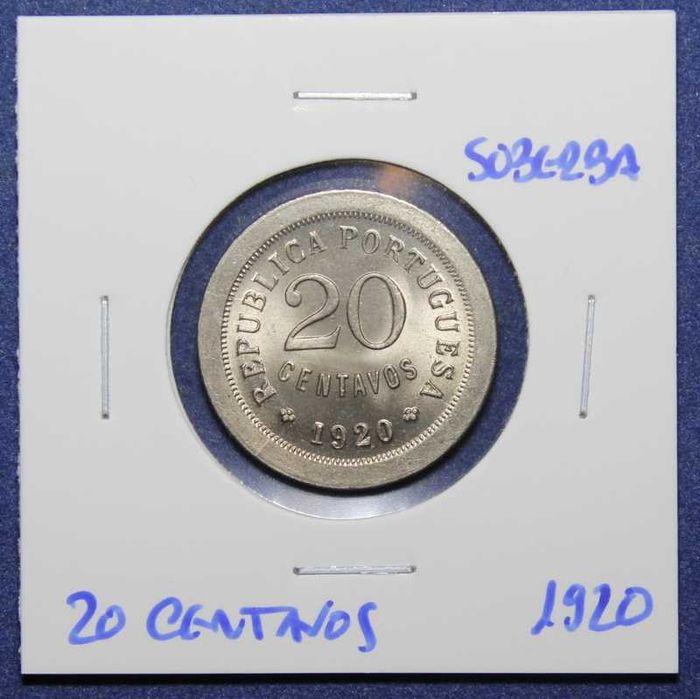 Moeda 20 Centavos 1920 - SOBERBA