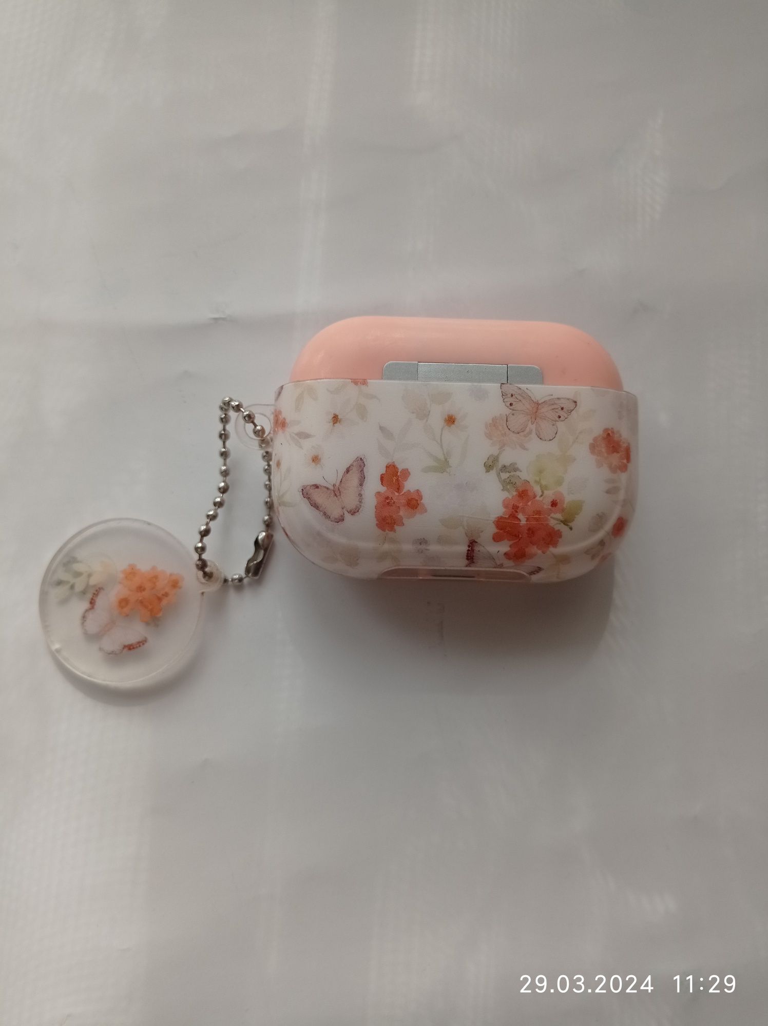Кейс для зарядки Airpod 3 с чехлом с цветочным принтом
