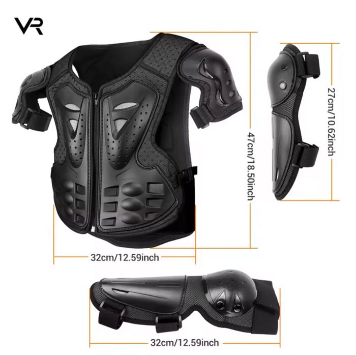 Дитячий мото-захист «Черепаха» + наколінники/універсальний розмір