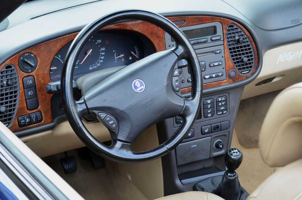 Piękny KLASYK Saab 93 Cabrio 2.0 TURBO  SKÓRY klima oryginał! ZAMIANA