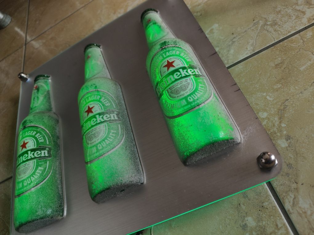 Led luminoso Heineken c/gelo